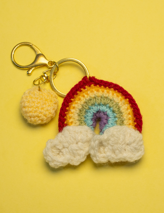 Rainbow Sprinkle Keychain