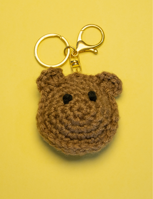 Fuzzy Bear Keychain