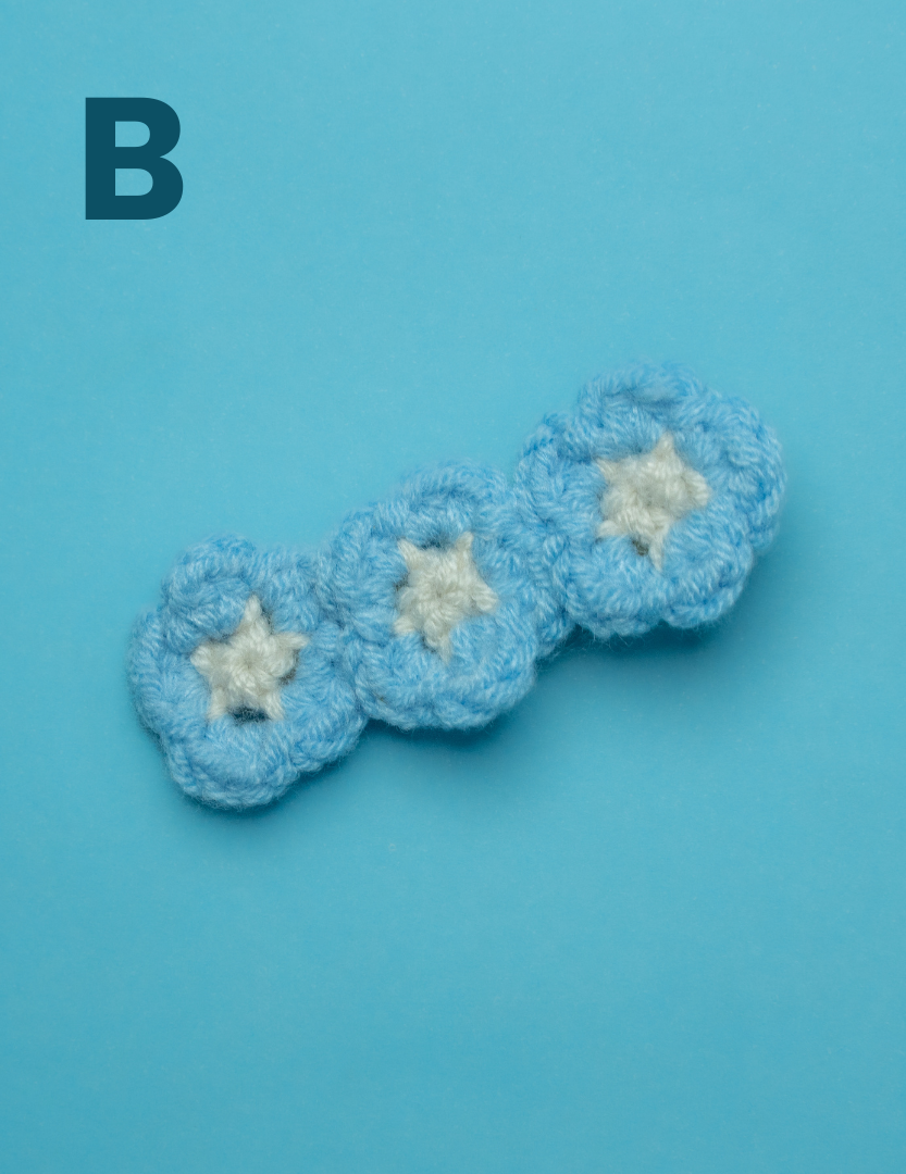 Blue Hair Clips