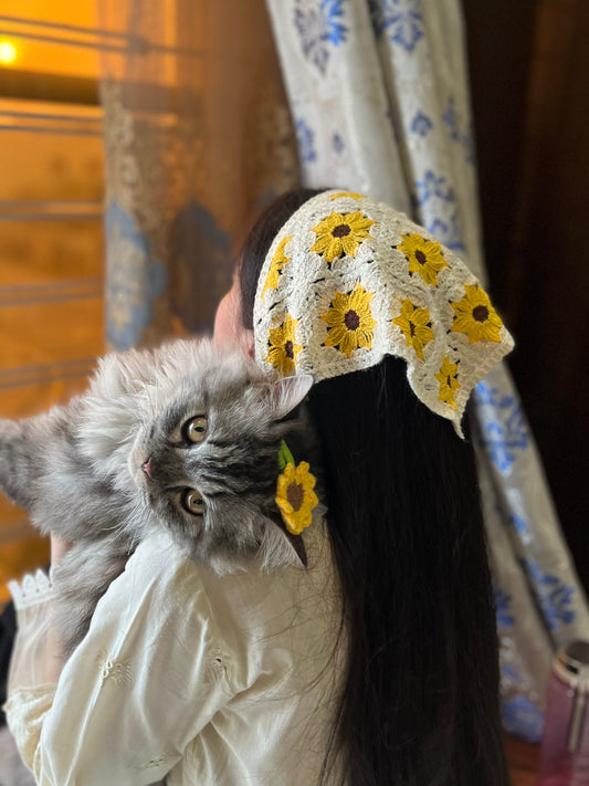 Sunflower Headscarf