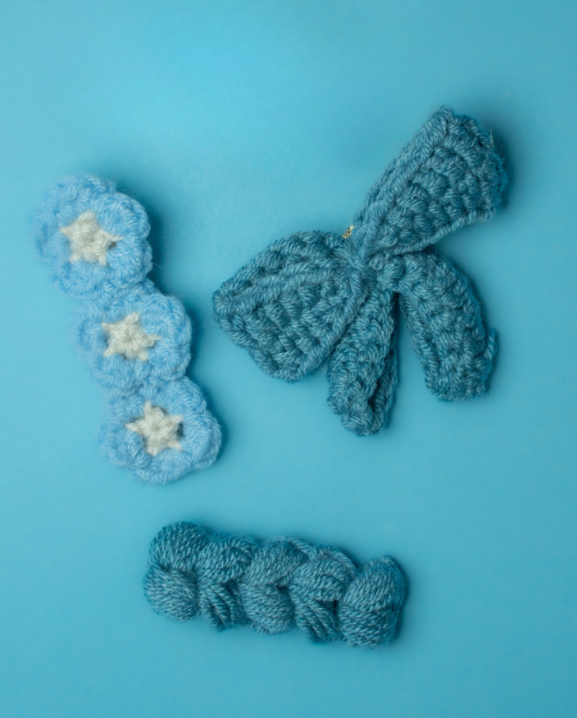 Blue Hair Clips
