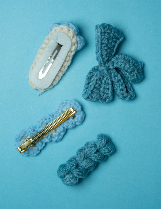 Blue Hair Clips