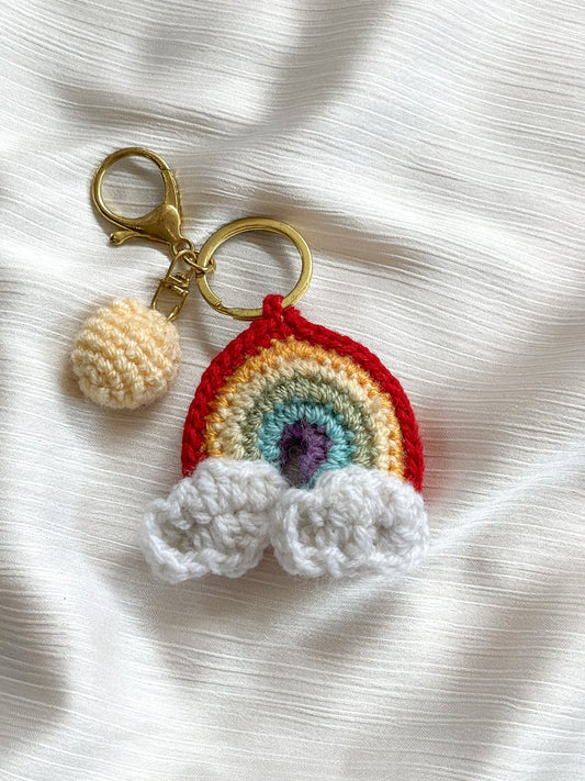 Rainbow Sprinkle Keychain