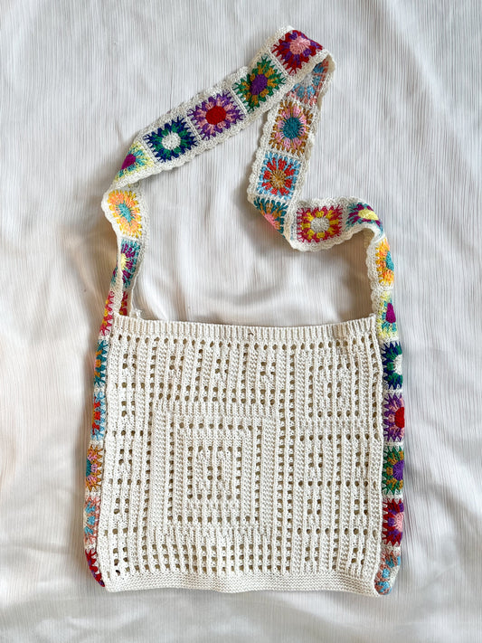 White Bloom Tote Bag