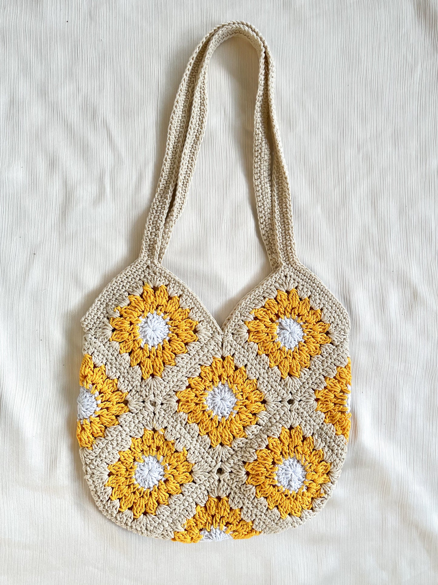 Beige Sunflower Bag
