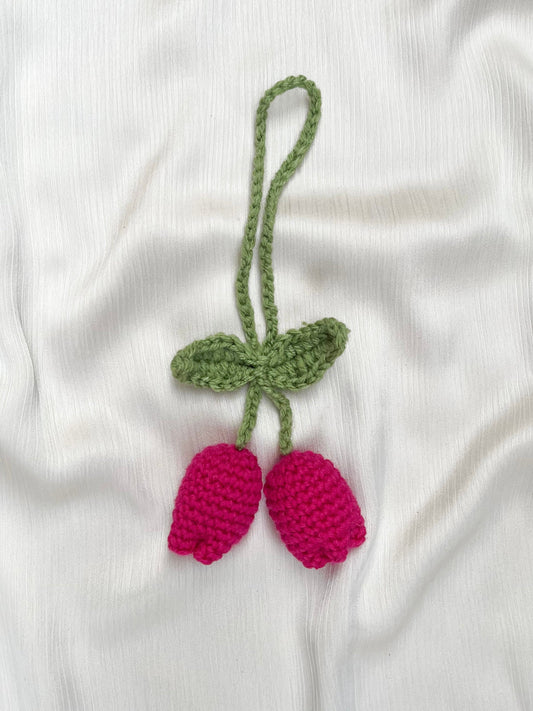 Pink Tulip Charm