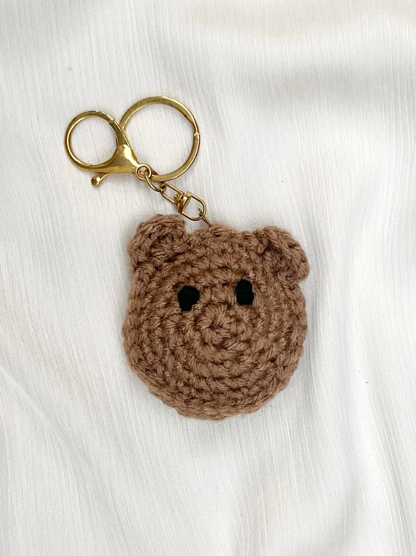 Fuzzy Bear Keychain