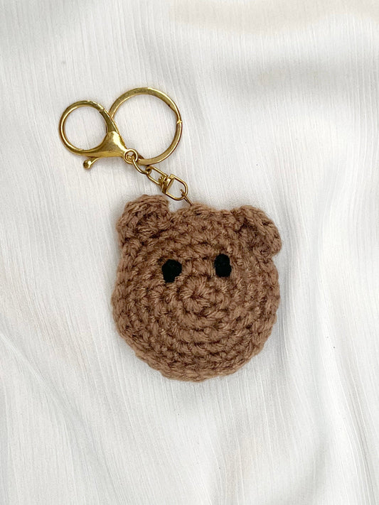 Fuzzy Bear Keychain